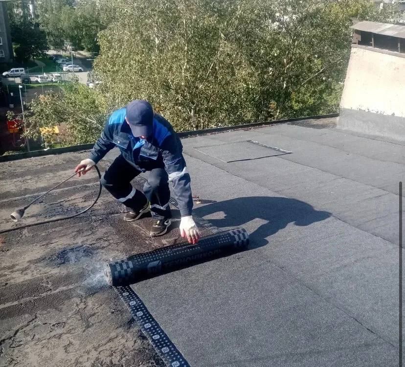 Монтаж наплавляемой кровли